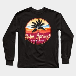 Palm Springs California Sunset Vacation Holiday Gift Long Sleeve T-Shirt